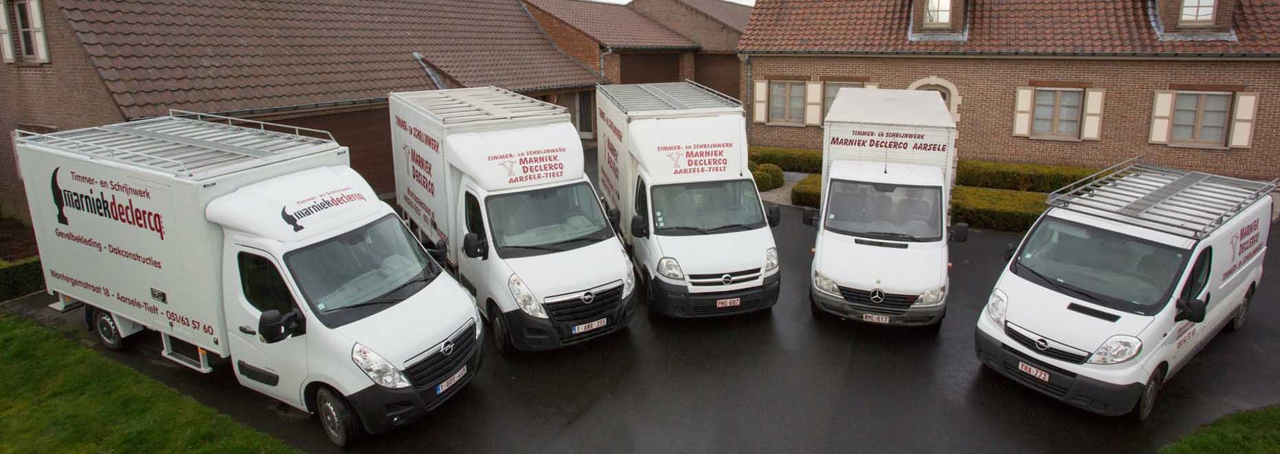 Samen met zijn team van ervaren medewerkers is Marniek Declercq gespecialiseerd in alle timmerwerk en schrijnwerk voor binnen en buiten.